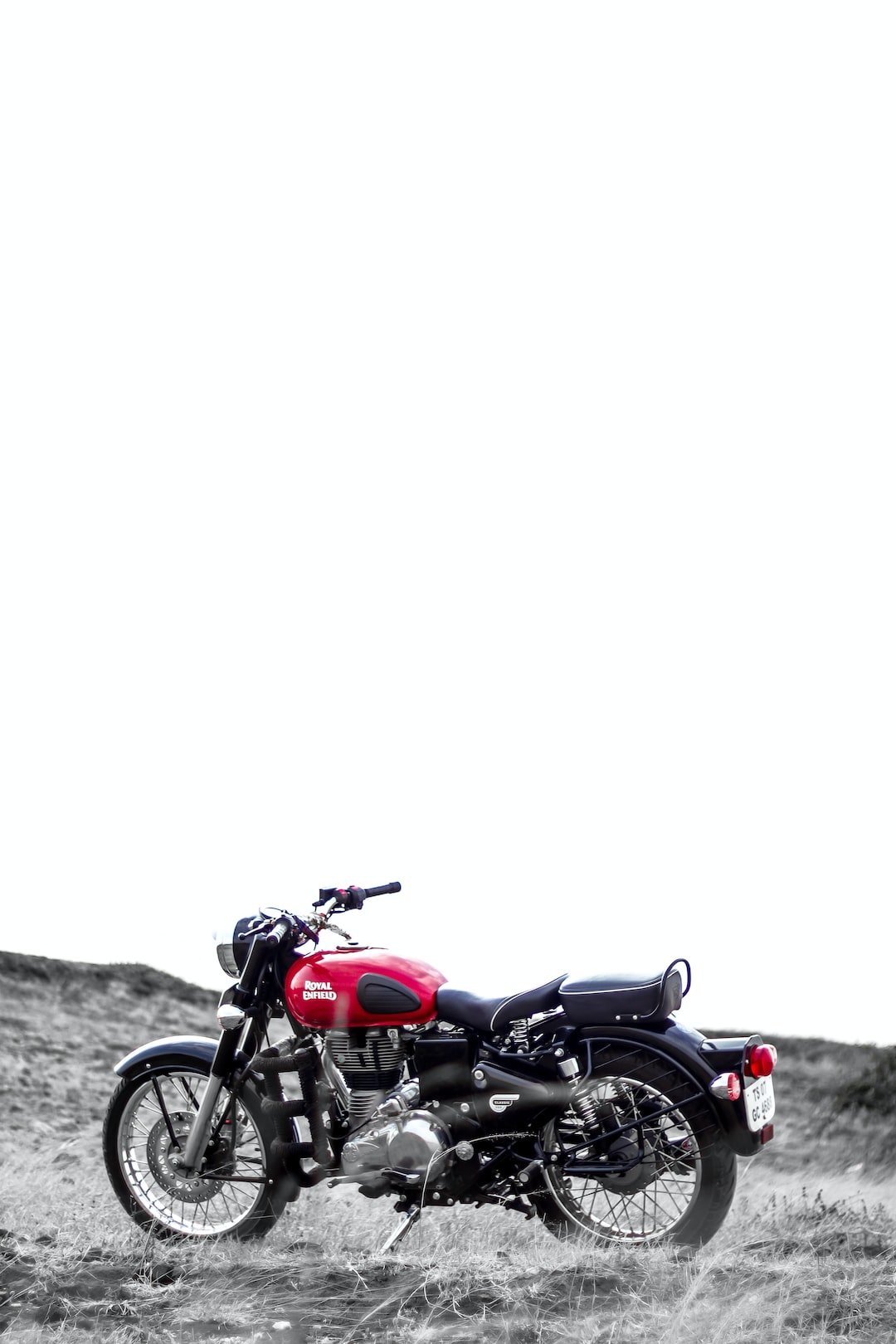 black and red standard motorcycle